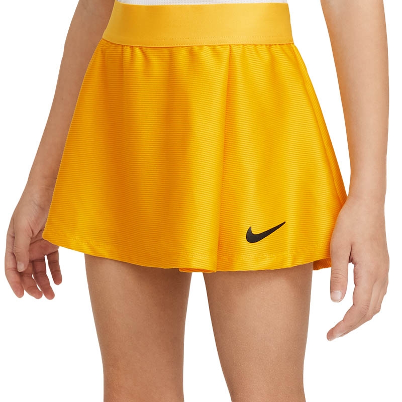 Nike Victory Flouncy Girls' Tennis Skirt Gold/black