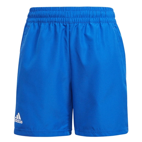 Adidas Club 3 Stripe Boys' Tennis Short Blue/white