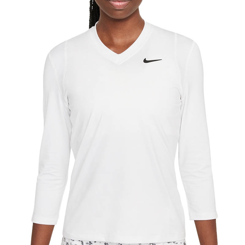 Nike Court Victory 3/4 Women's Tennis Top White