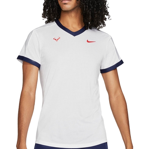 Nike Aeroreact Rafa Slam Men's Tennis Top White/blue