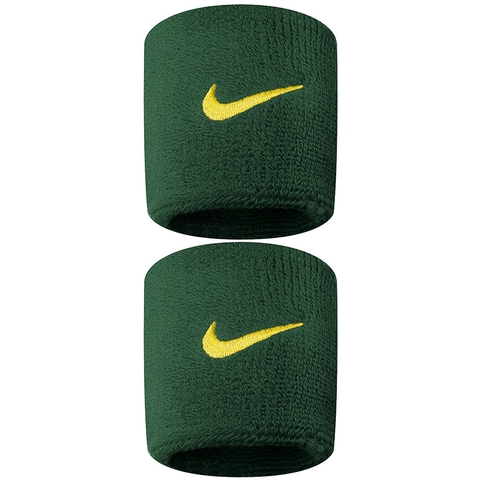 Nike Swoosh Tennis Wristband Green/gold