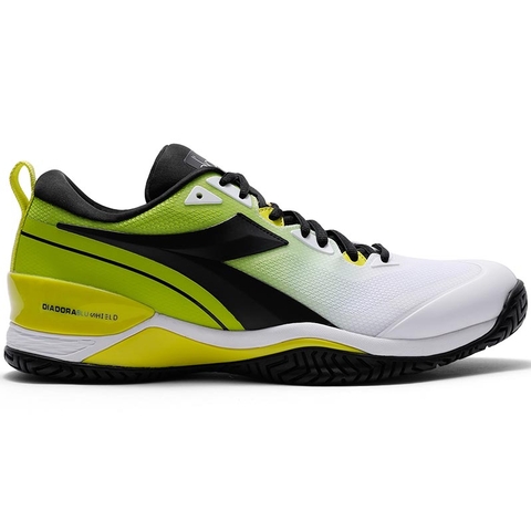Diadora Speed Blushield 5 AG Men's Tennis Shoe White/black/lime