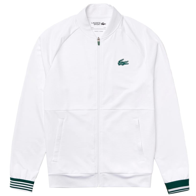 Lacoste Colorblock Men's Tennis Jacket White/green