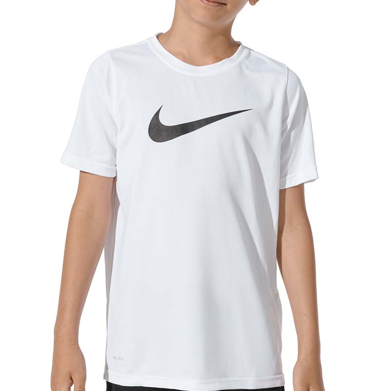 Nike Dri-Fit Boys' Tee White/black