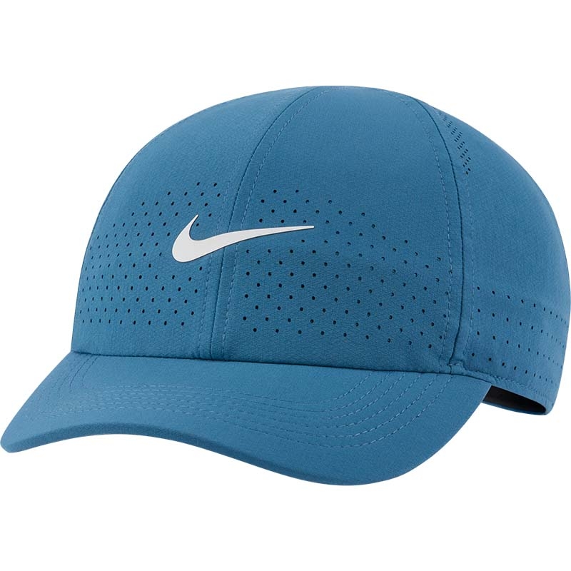 fløjte Badeværelse Såkaldte Nike Aerobill Advantage Unisex Tennis Hat Riftblue/white