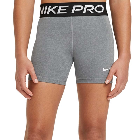 Nike Pro Girls' Short Carbonheather/white