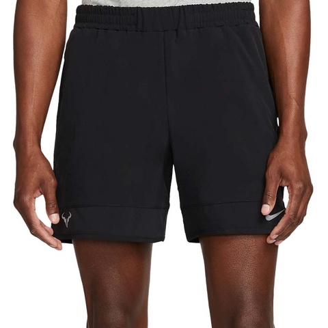 Nike Rafa 7 Men's Tennis Short Black/metallicsilver