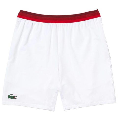 Lacoste Novak Men's Tennis Short White/red