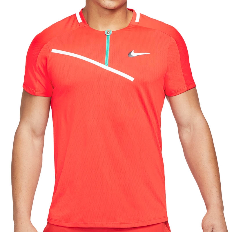 Nike Court Dry Slam Men's Tennis Polo Habanerored/white