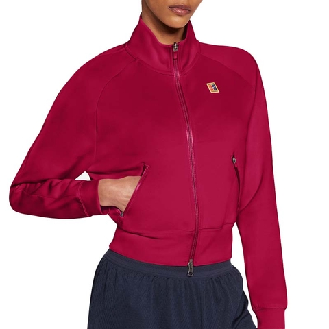 Nike Court Heritage Full Zip Women's Tennis Jacket Pomegranate