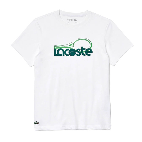 Lacoste Graophic Logo Men's Tennis Tee White