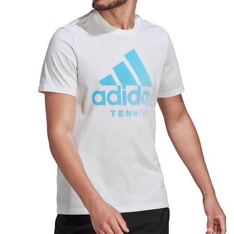 Adidas Graphic Men's Tennis Tee White