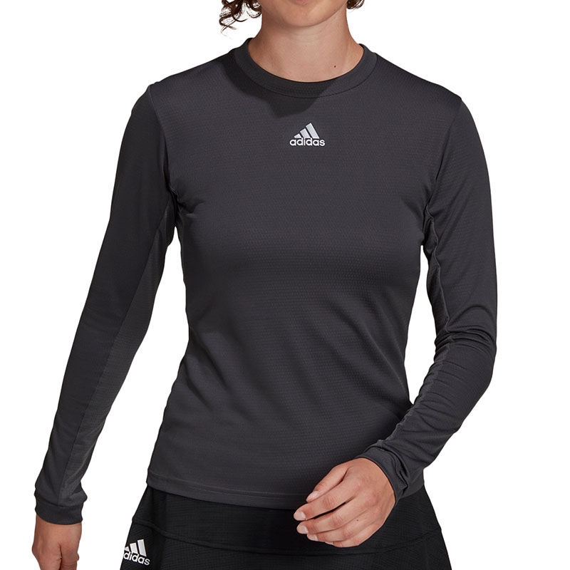Adidas Freelift Long Sleeve Women's Tennis Top Grey