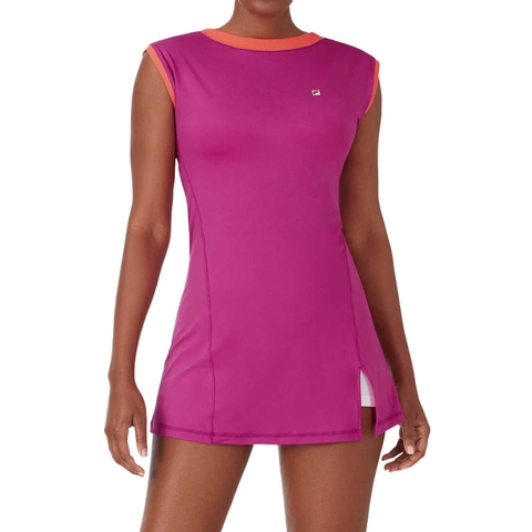Fila Baseline Women's Tennis Dress Fuchsia/coral