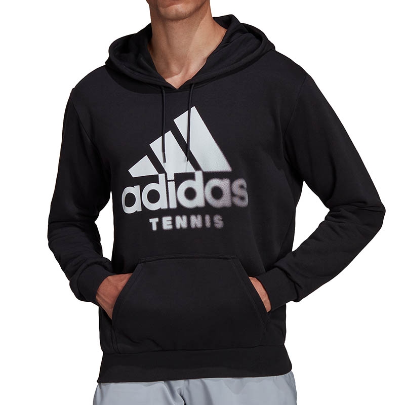Adidas Club Graphic Men's Tennis Hoodie Black/white