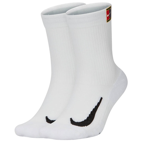 Nike Court Multiplier Max Crew Tennis Socks White/white