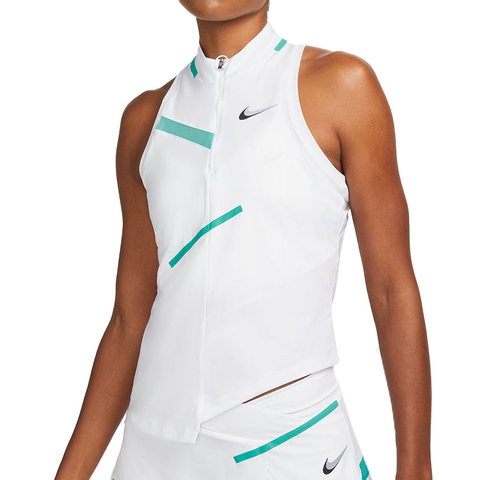 Nike Court Slam Women's Tennis Tank White/washedteal