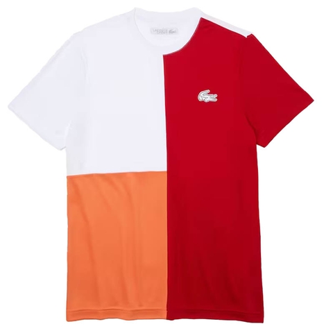 Lacoste Team Leader Men's Tennis Crew Red/orange/white