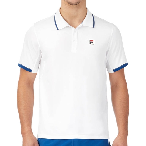 Fila Center Court Short Sleeve Men's Tennis Polo White