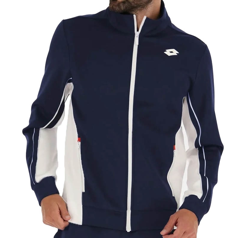 Lotto Squadra II Full Zip Men's Tennis Jacket Navy/white