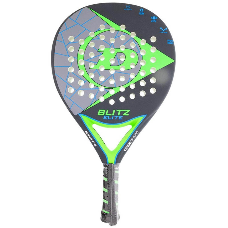 Dunlop Blitz Elite Green Padel Racquet .