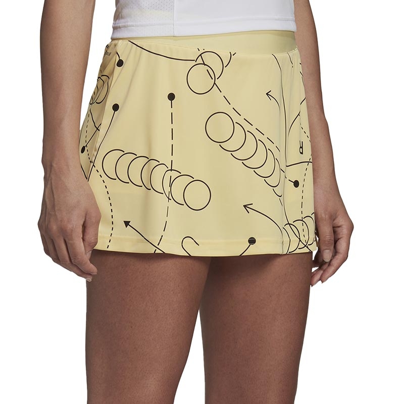 Adidas Club Graphic Women's Tennis Skirt Yellow