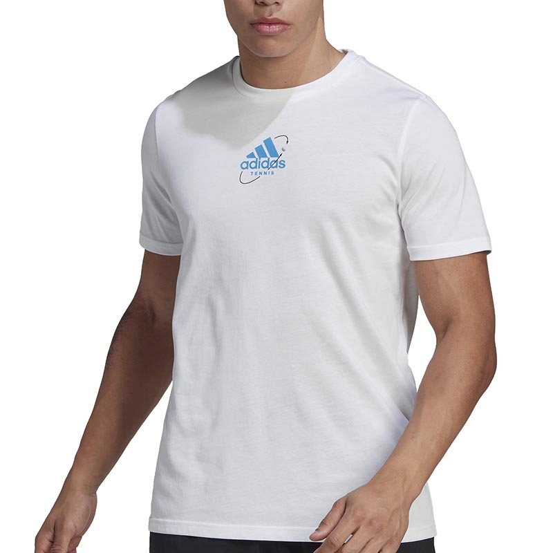 Adidas Thiem Graphic Men's Tennis Tee White