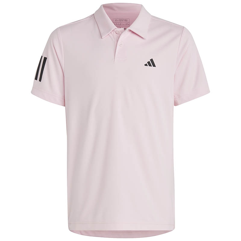 Adidas Club 3-Stripe Boys' Tennis Polo Pink