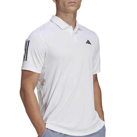 adidas Club 3-Stripe Men's Tennis Polo White