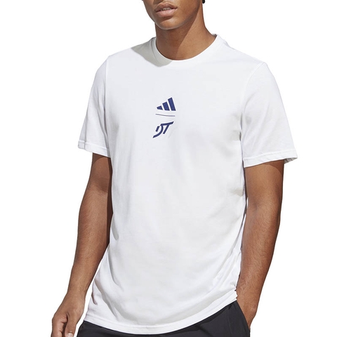 Adidas Thiem Graphic Men's Tennis Tee White