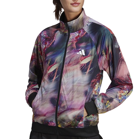 Adidas Melbourne Reversible Women's Tennis Jacket Black/multicolor