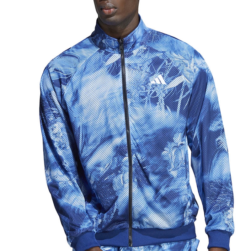 Adidas Melbourne Reversible Mens Tennis Jacket Blue/multicolor