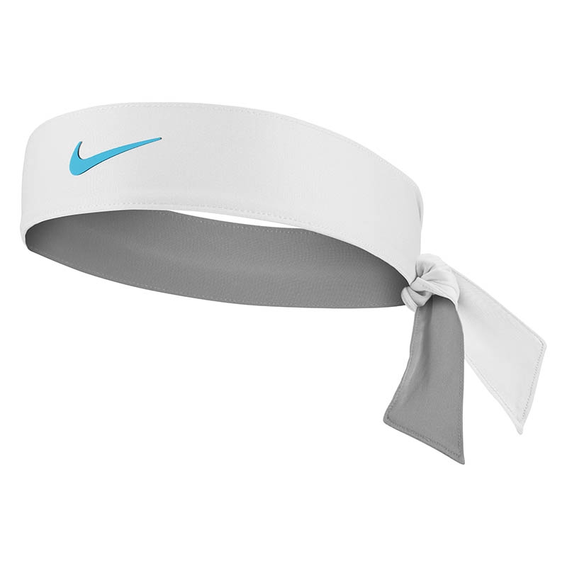 Bandeau tennis à nouer Nike Headband Premier coloris vert foncé blanc