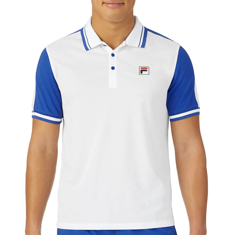 Fila La Finale Men's Tennis Polo White/blue