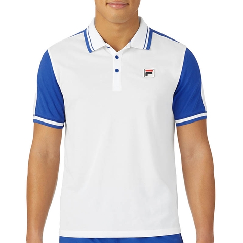 Fila La Finale Men's Tennis Polo White/blue
