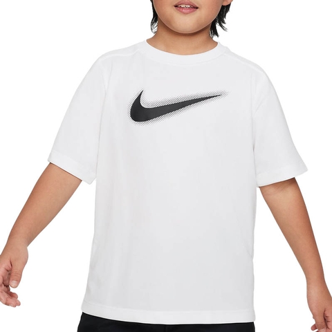 Nike Dri-FIT Graphic Training Boys' Top White