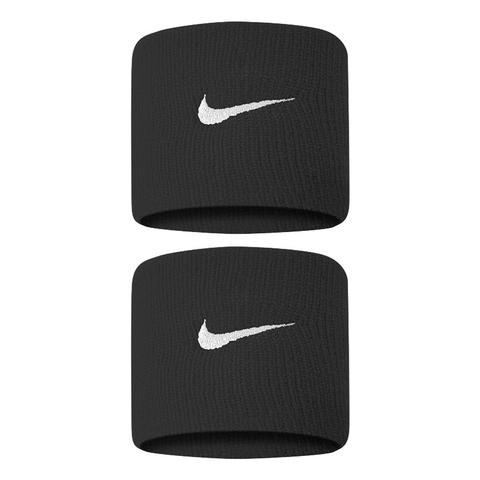 Nike Swoosh Tennis Wristband Black/white