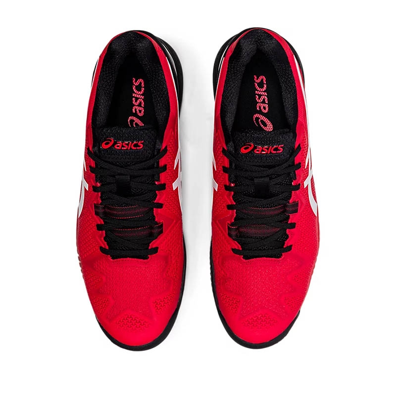 Asics Gel Resolution 8 Clay Men's Tennis Shoe Red/white