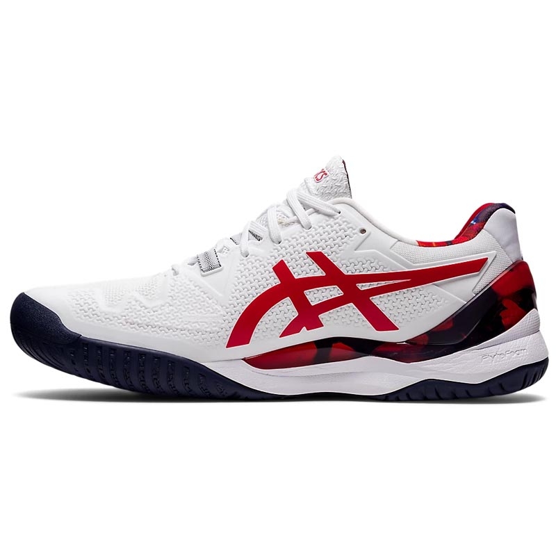 Asics Gel Resolution 8 L.E. Men's Tennis Shoe White/red