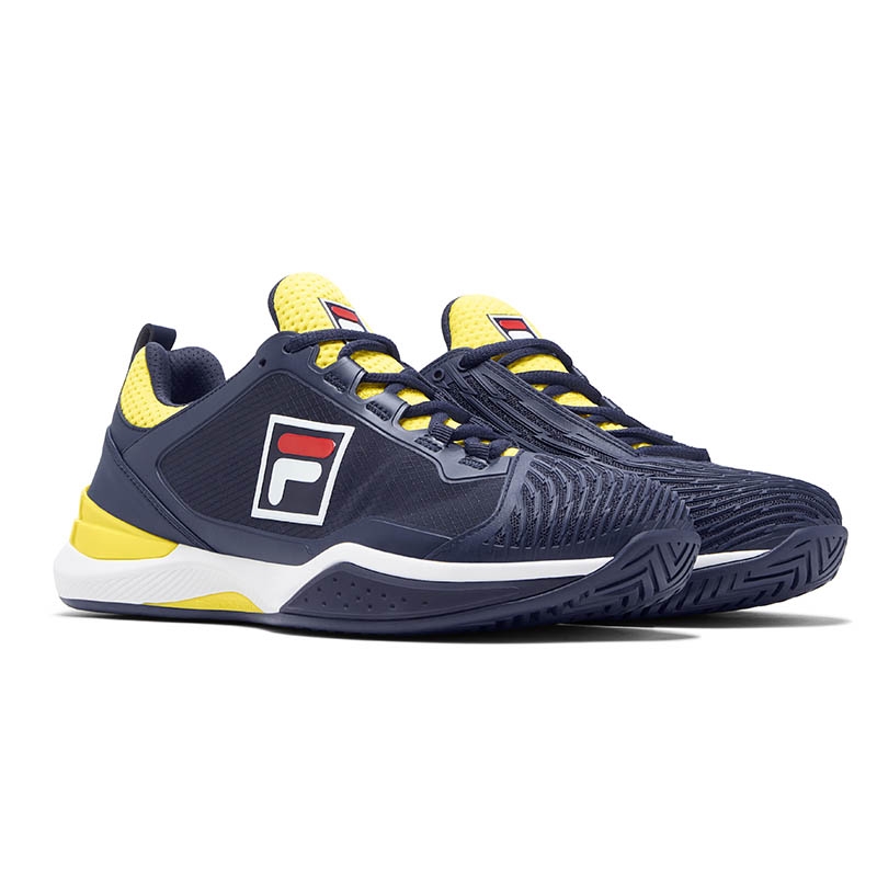 Fila Speedserve Energized Men's Tennis Shoe Blue/yellow