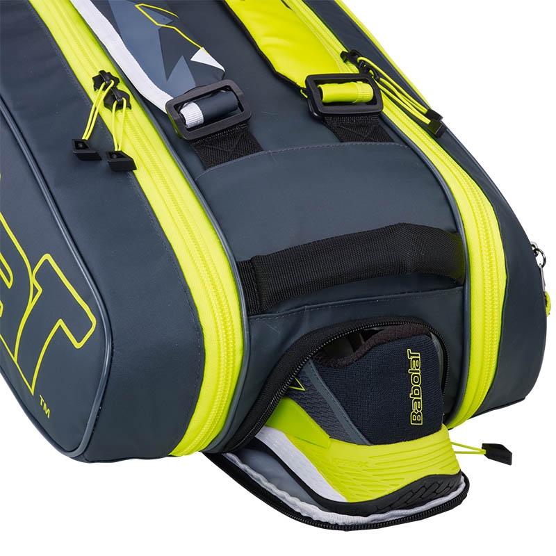 Babolat Pure Aero 6 Pack Tennis Bag Grey/yellow