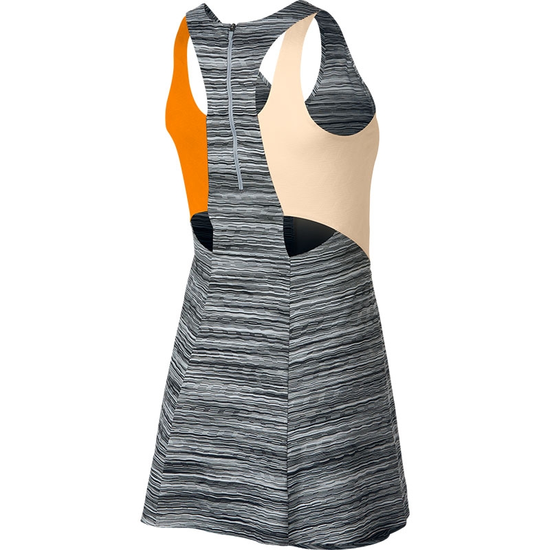 Nike Court Dry Maria Women's Tennis Dress Grey/orange