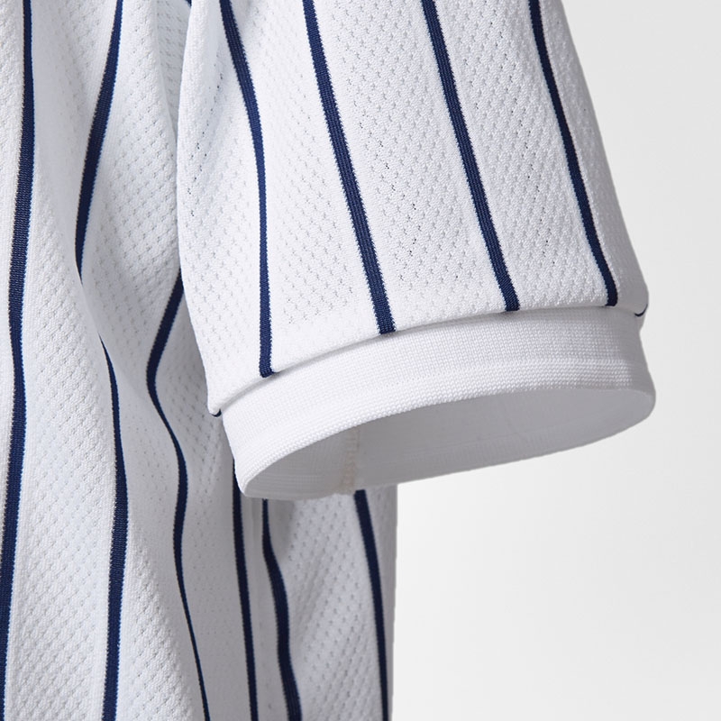 Adidas Pharrell Williams NY Striped Boy's Tennis Polo White/blue