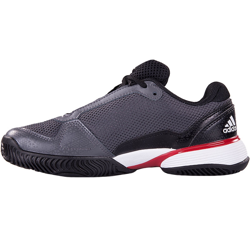 Adidas Barricade Club XJ Junior Tennis Shoe Black/red