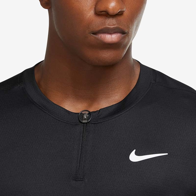 Nike Court Advantage Men's Tennis Polo Black/white