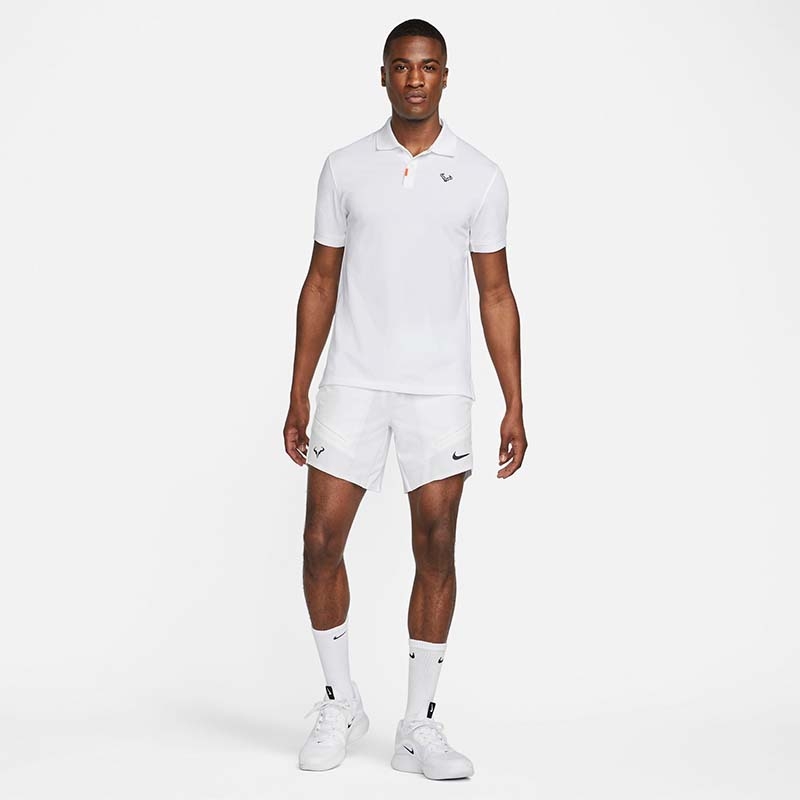 Nike The Nike Rafa Slim Mens Tennis Polo White