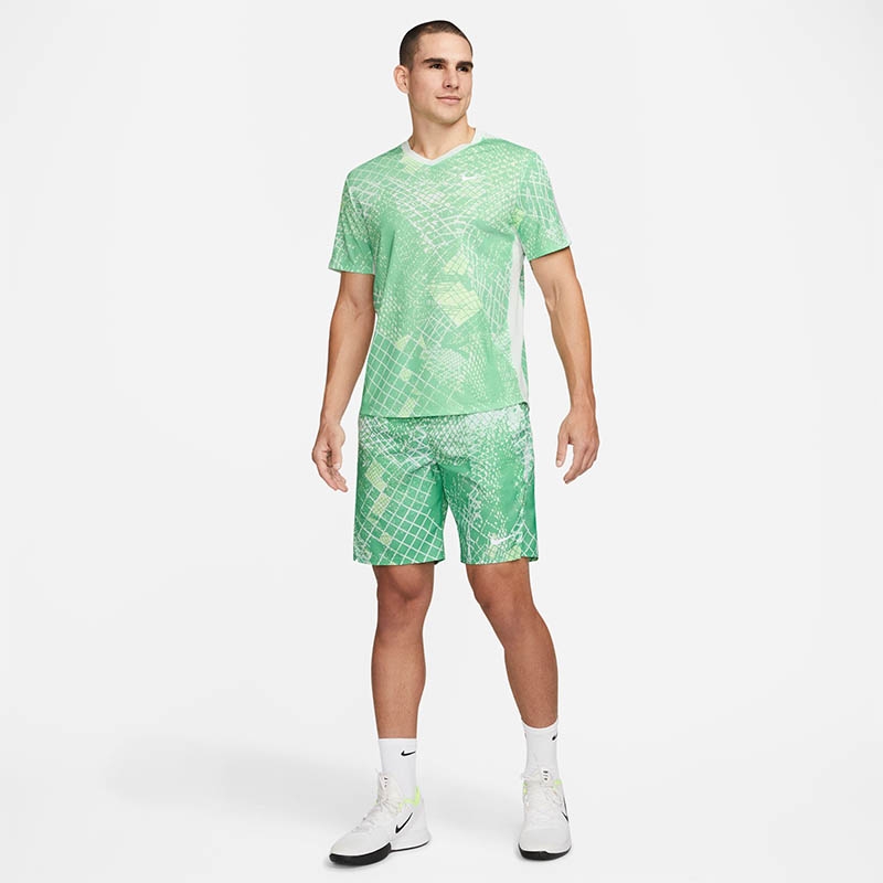 Nike Victory Print 9 Men's Tennis Short Green