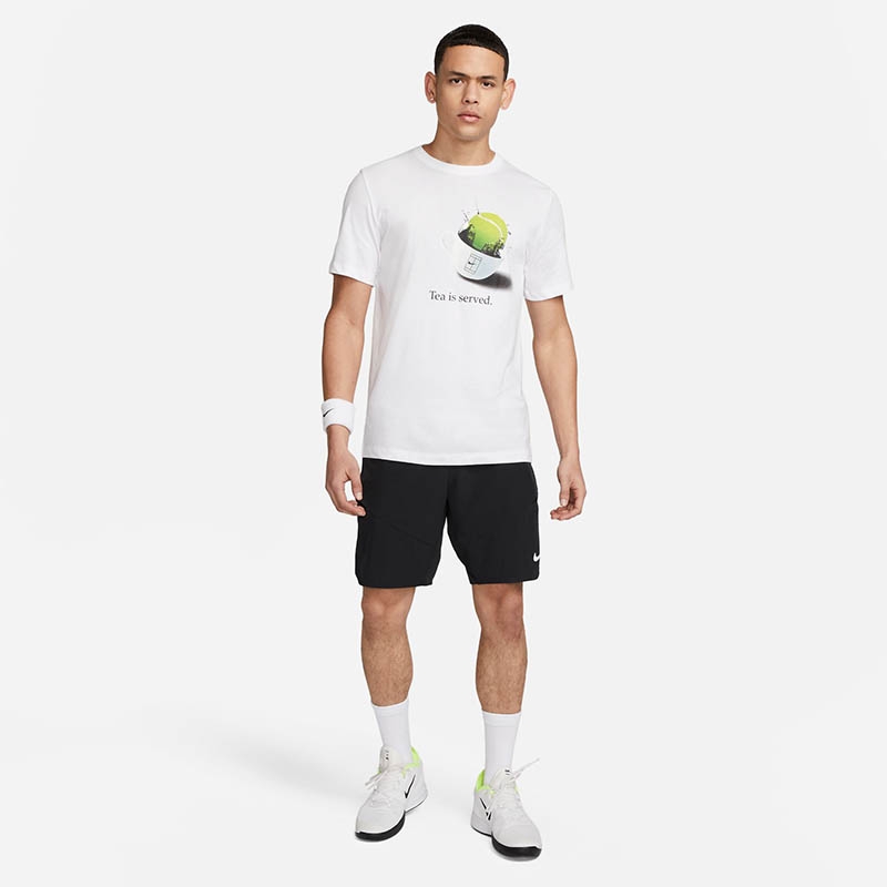 Nike Court Wimbledon Men's Tennis Tee White