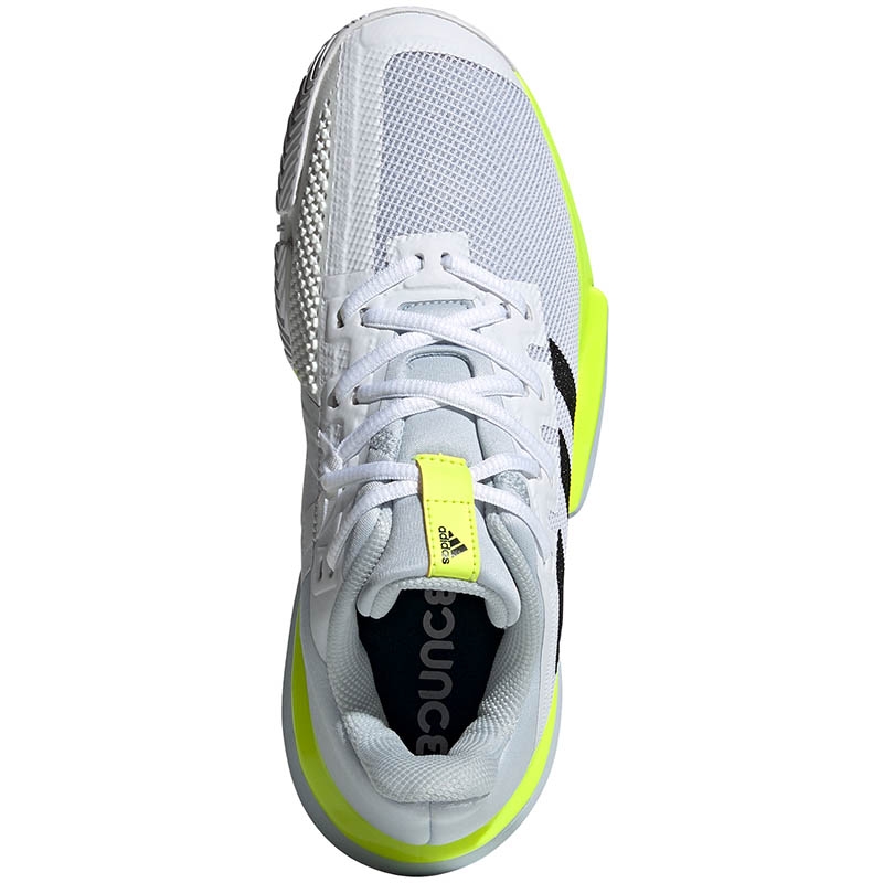 Adidas SoleMatch Bounce Women's Tennis Shoe White/yellow