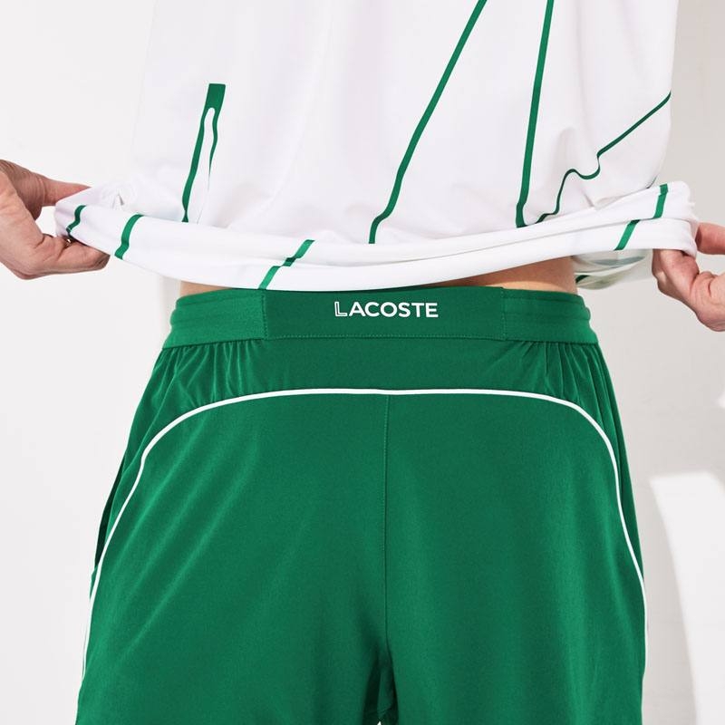 Lacoste Novak Men's Tennis Short Green/white